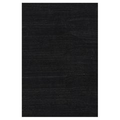 Rug & Kilim's Solid Kilim Rug in Black Tones and Striae (Tapis Kilim solide dans les tons noirs et les rayures)