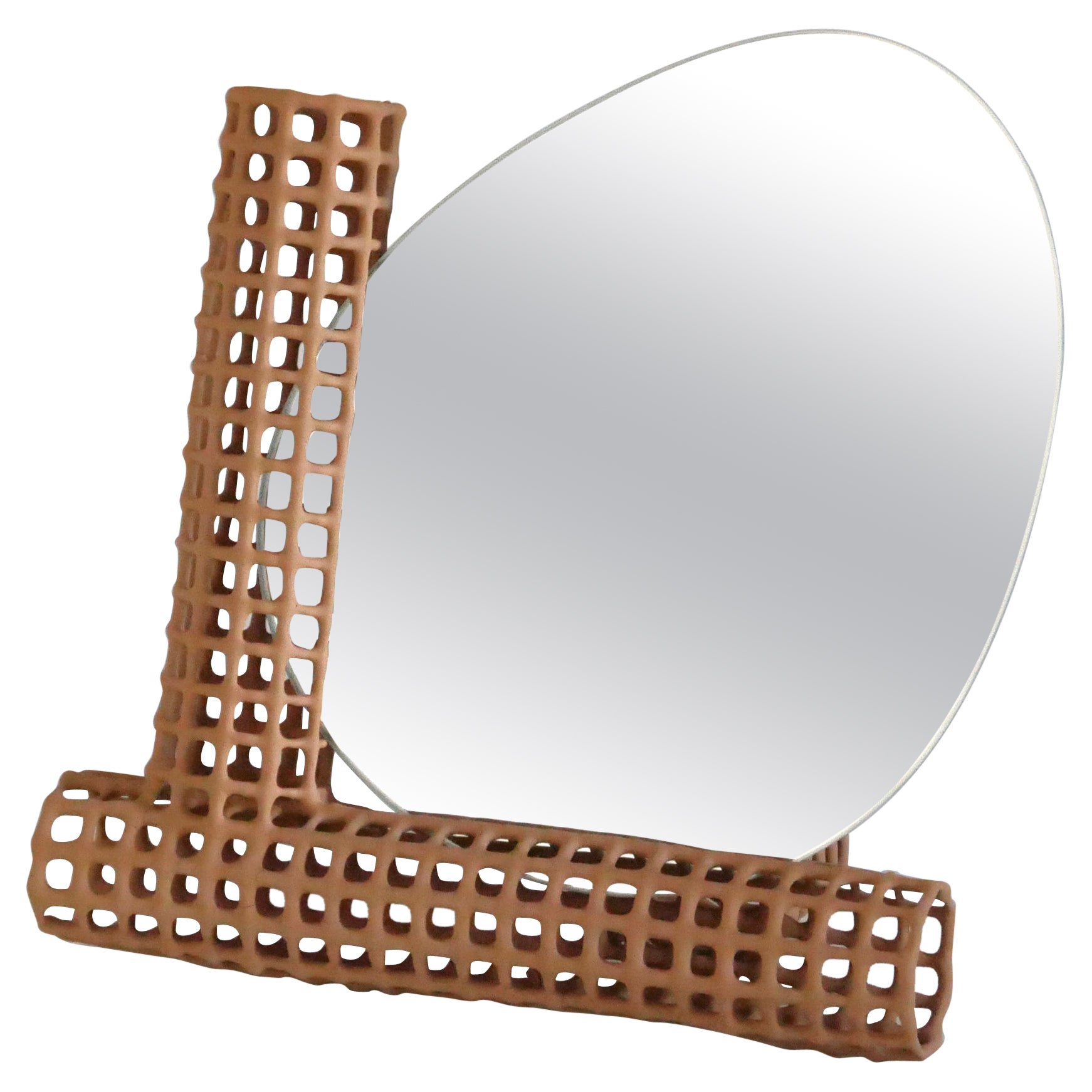 Big Chevalet Table Mirror by Dzovag Kotchian For Sale