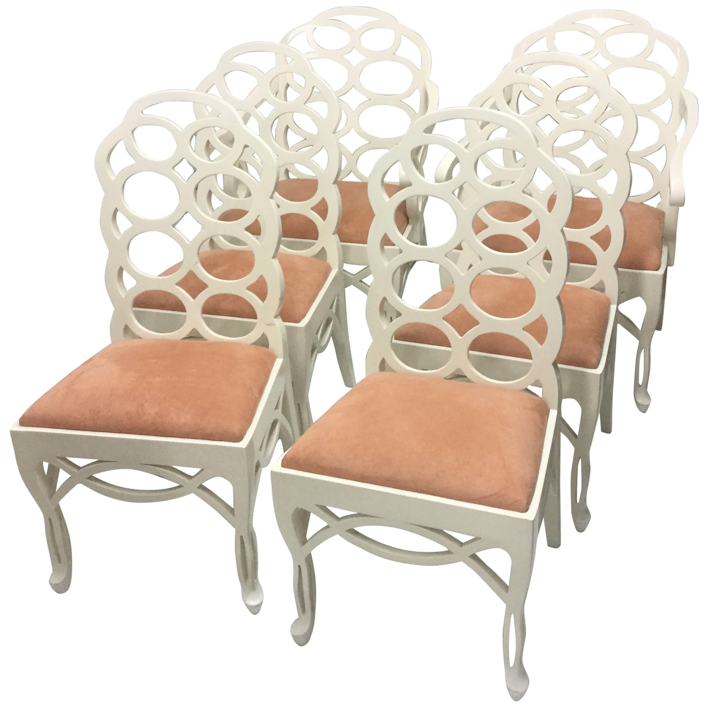 Six Frances Elkins Dining Chairs For Sale