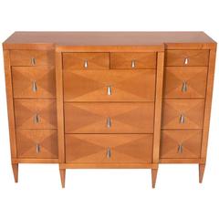 Tall Satinwood Chest by Baker