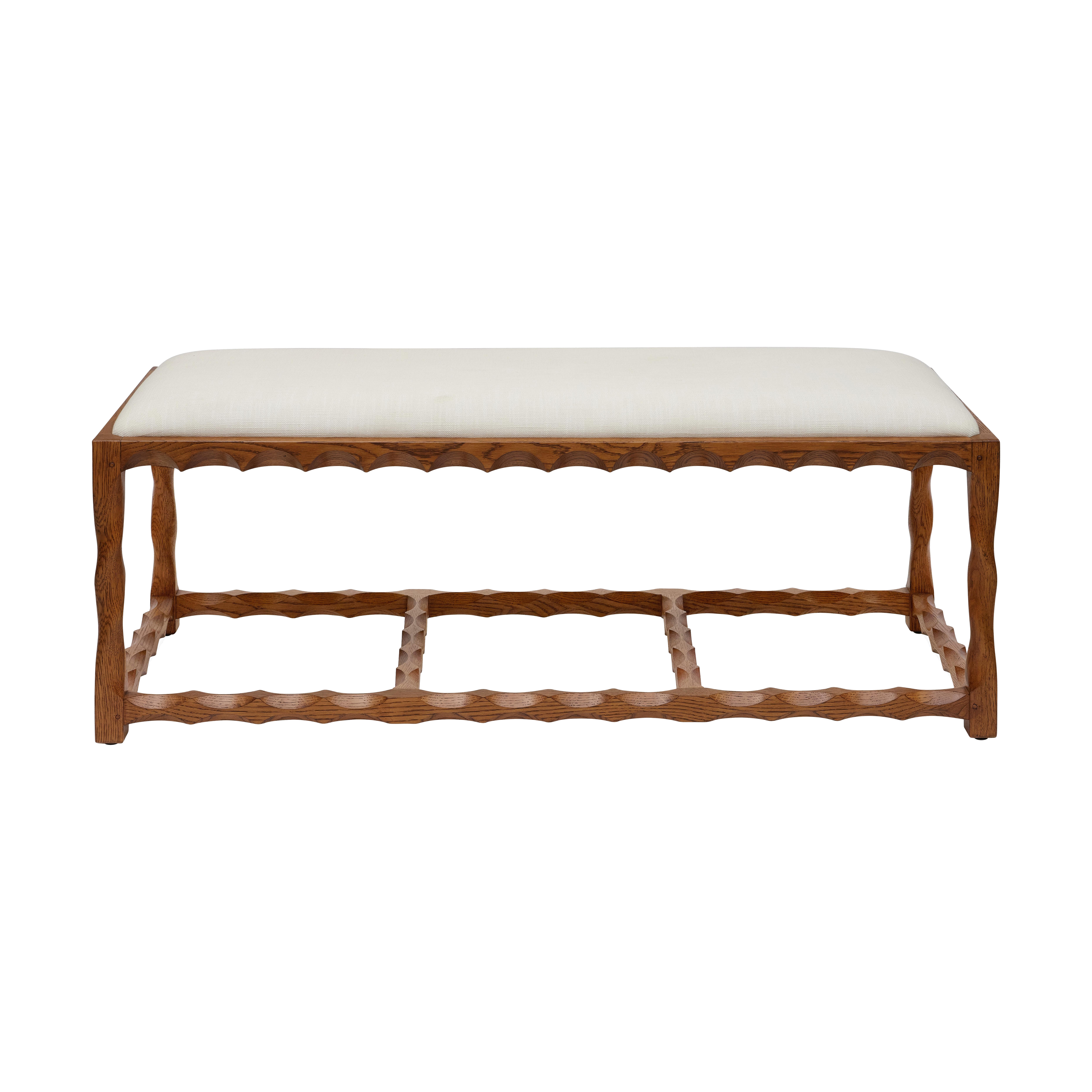 Bunny Williams Home Scallop Bench