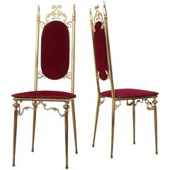 Pair of Stunning 1950s Italian Chiavari Side Chairs 8