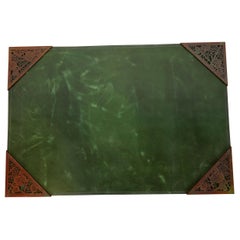 Tiffany Studios New York Bronze Grapevine Coin de buvard avec buvard de bureau