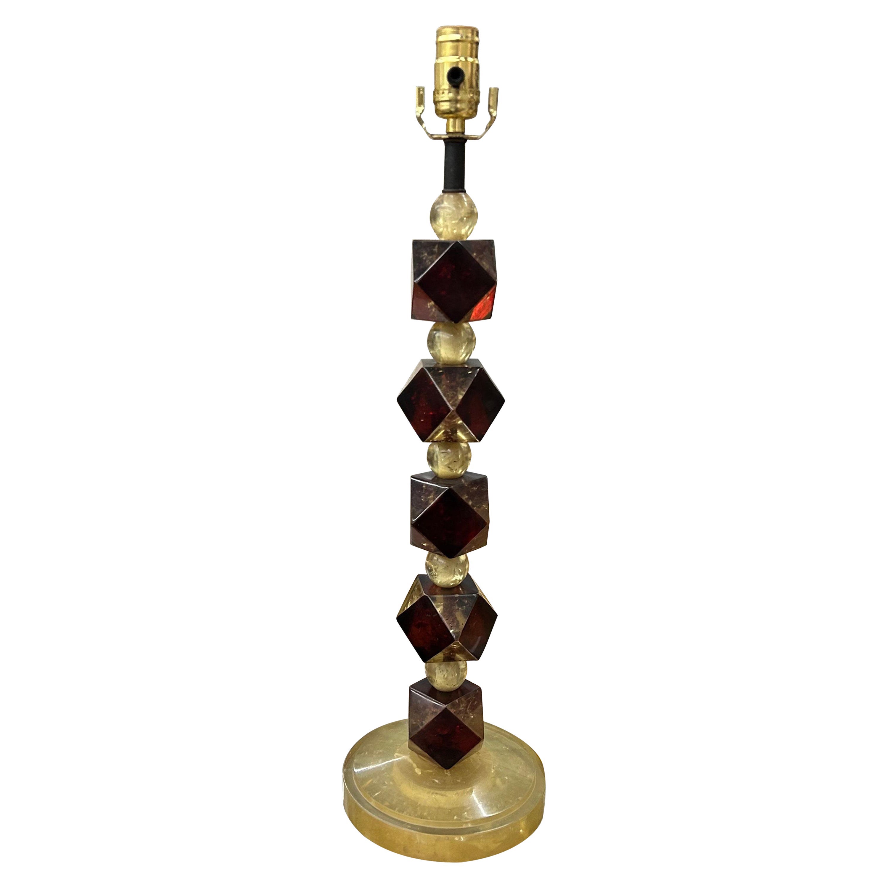 Mid Century Modern Acrylic Lamp