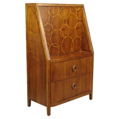 Extraordinaire meuble de bar marqueté vintage de Drexel Heritage