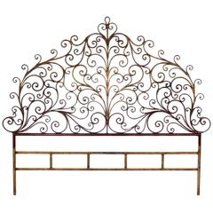 Italian Gilt Metal King-Size Headboard