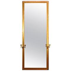 19th Century French Gilt Mirror with Sconces 3