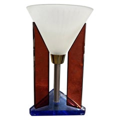 Post Modern Acrylic and Glass Lamp