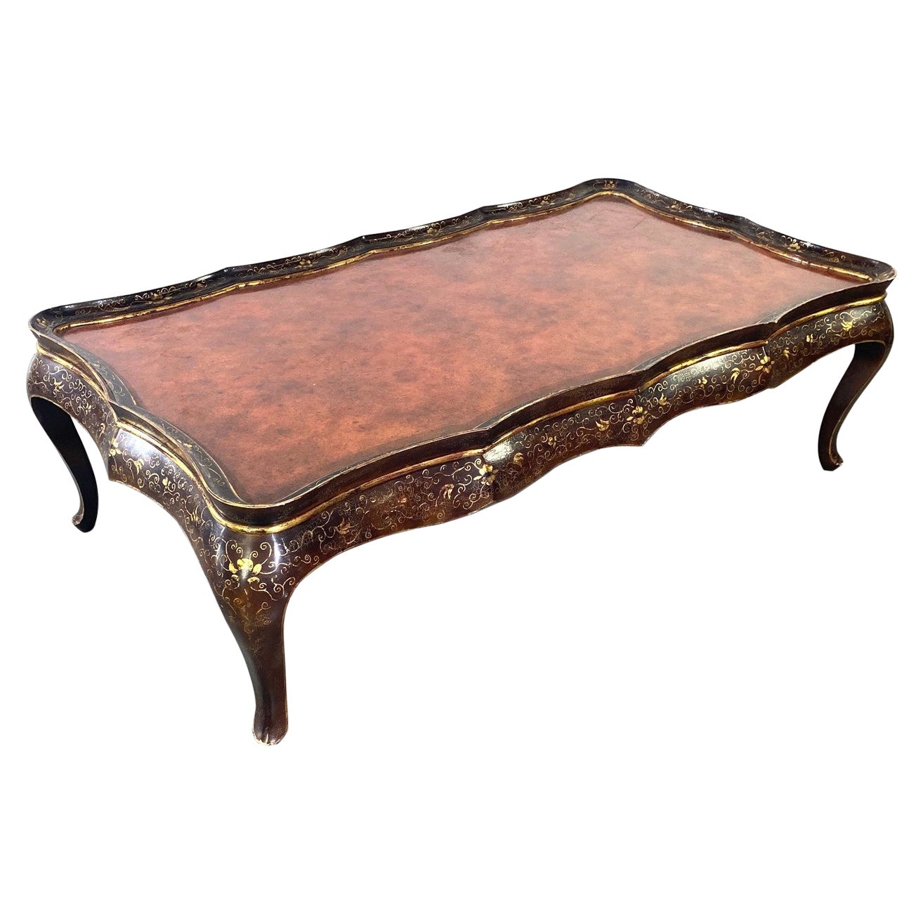 Italian Gilt & Lacquer Finish  Coffee Table