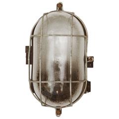 Bakelite Wall or Ceiling Industrial Lamp from 1940s