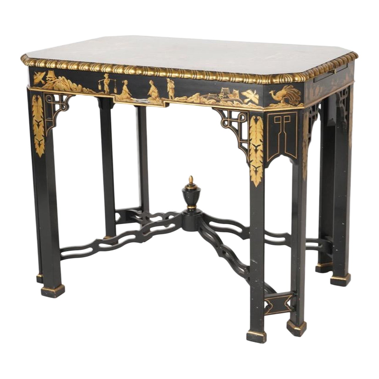 Iconic Vintage Chinese Chippendale Side Tables from John Widdicomb