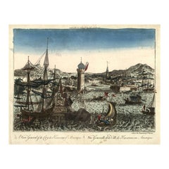 Vista Óptica de La Habana, Cuba: Vista general de la ciudad desde el mar, ca. 1770