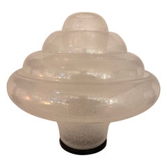 Lotus Lamp LT305 Murano Glass and Metal by Carlo Nason for Mazzega, Italy, 1970s