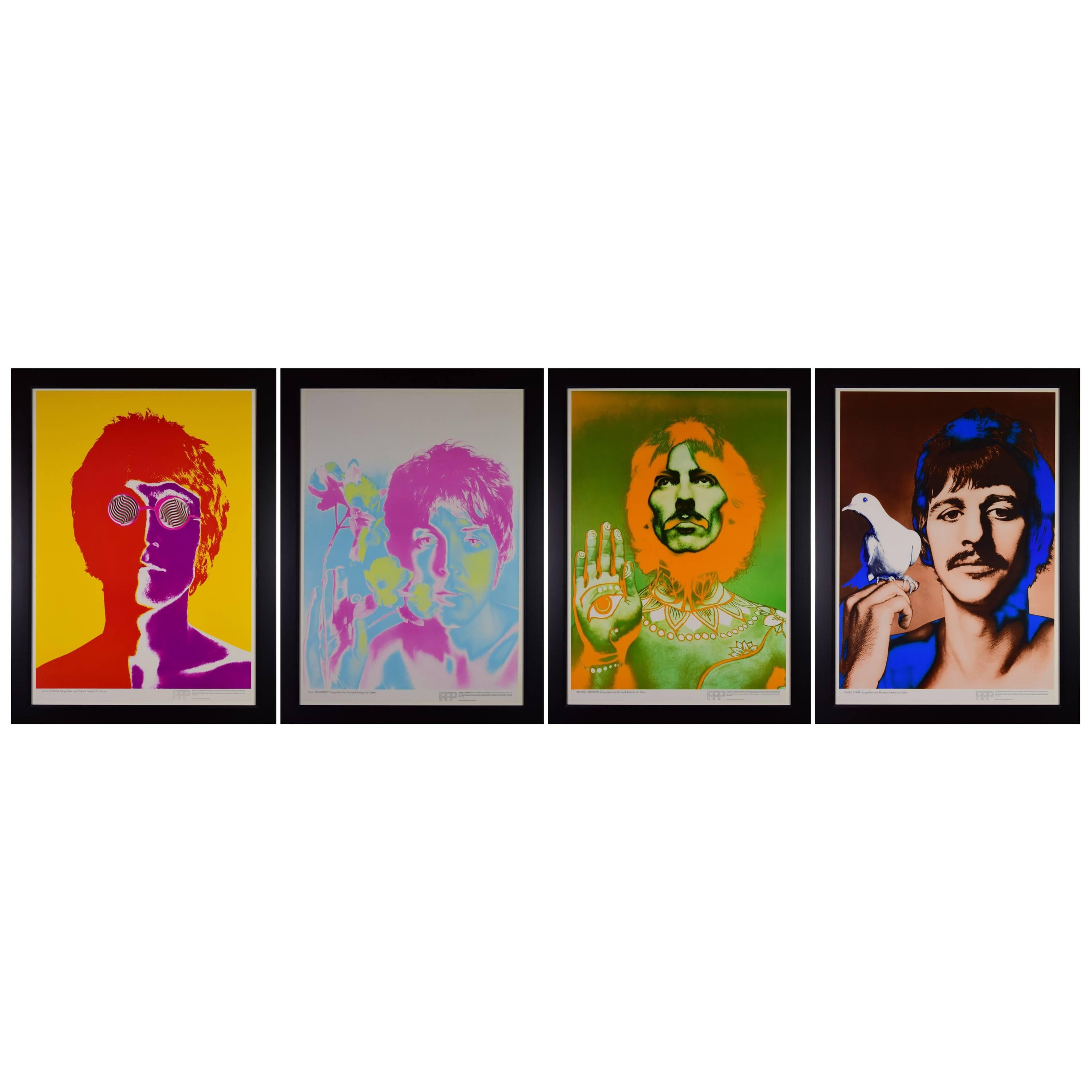 Richard Avedon, "The Beatles, " 1967, Set of Four Color Offset Lithographs