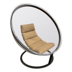 Christian Daninos Lucite and Steel Sphere Bubble Bulle Chair