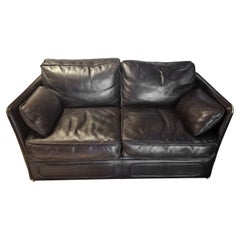 Leather Roche Bobois loveseat