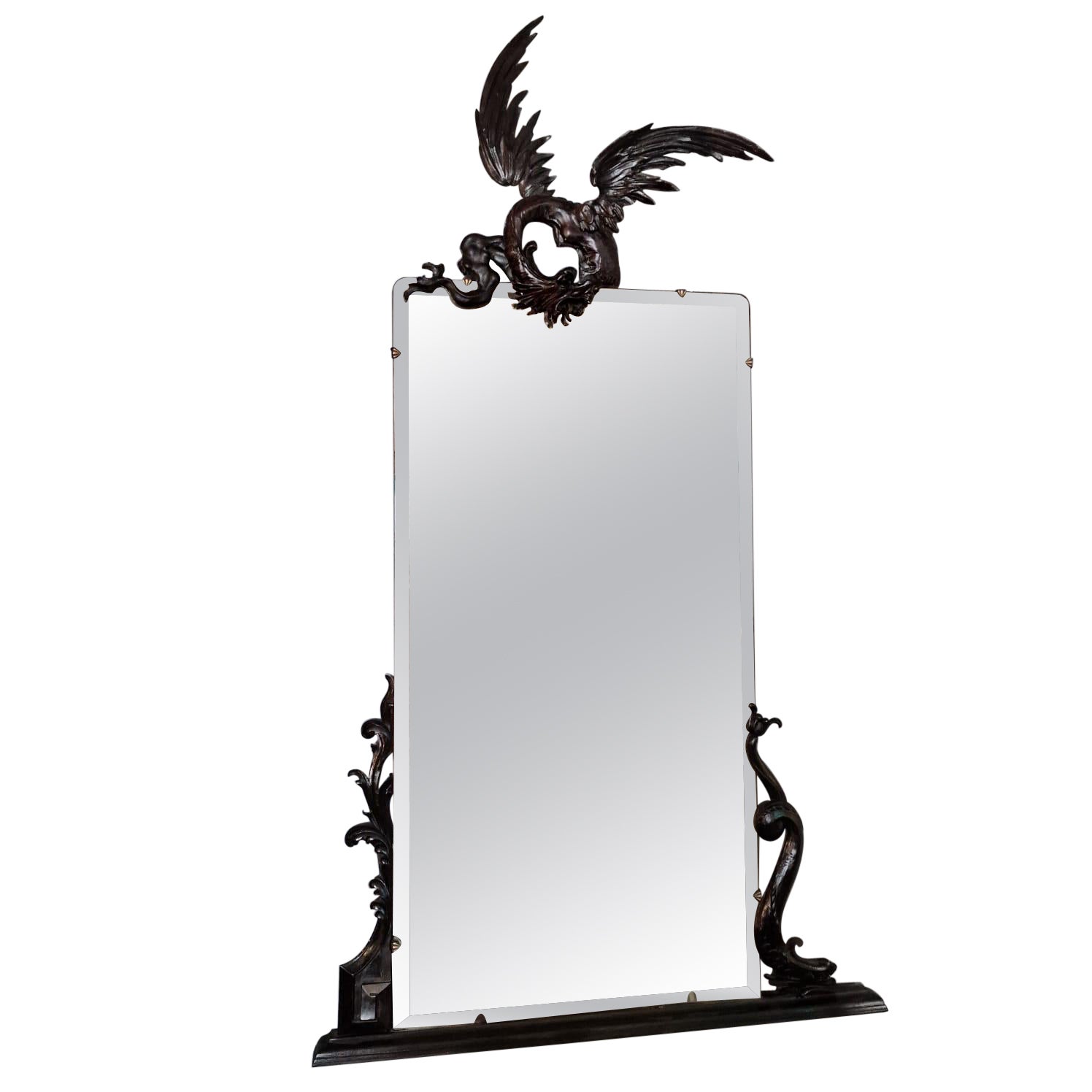 Large XIXth « dragon » mirror For Sale