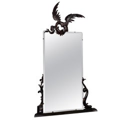 Antique Large XIXth « dragon » mirror