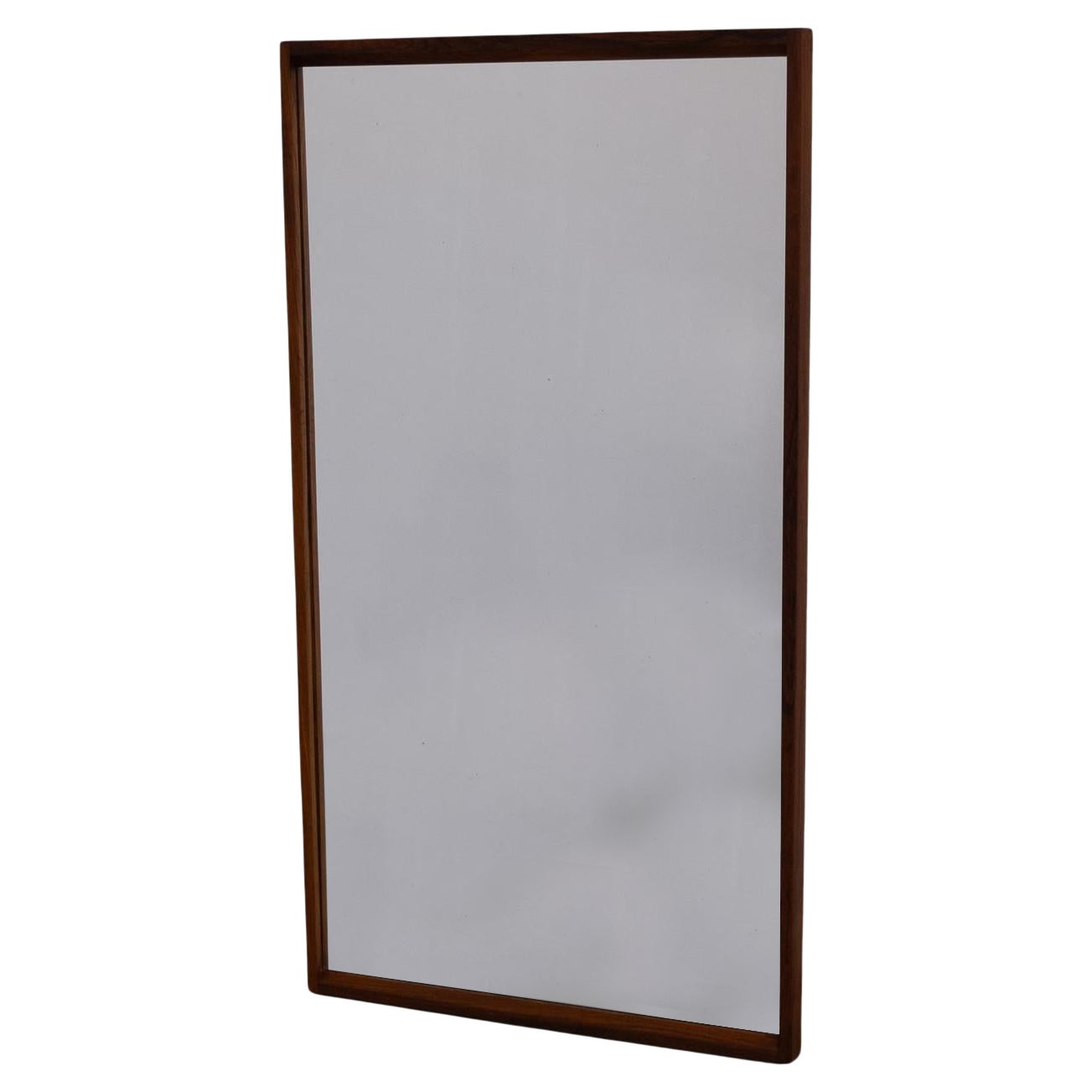 Danish Modern Rosewood Mirror by Kai Kristiansen for Aksel Kjersgaard, 1960s.