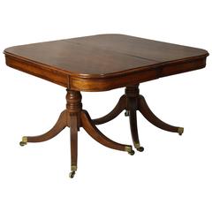 English Regency Double Pedestal Dining Table