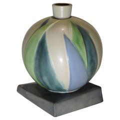 Roseville Futura Art Deco Lotus Kugel Vase