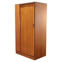 Mid Century Modern Teak Vintage Armoire Wardrobe by Austinsuite Danish Style