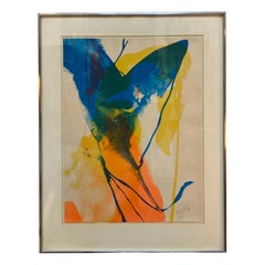 Paul Jenkins Colorful Abstract Lithograph Pencil Signed and Numbered 5/35