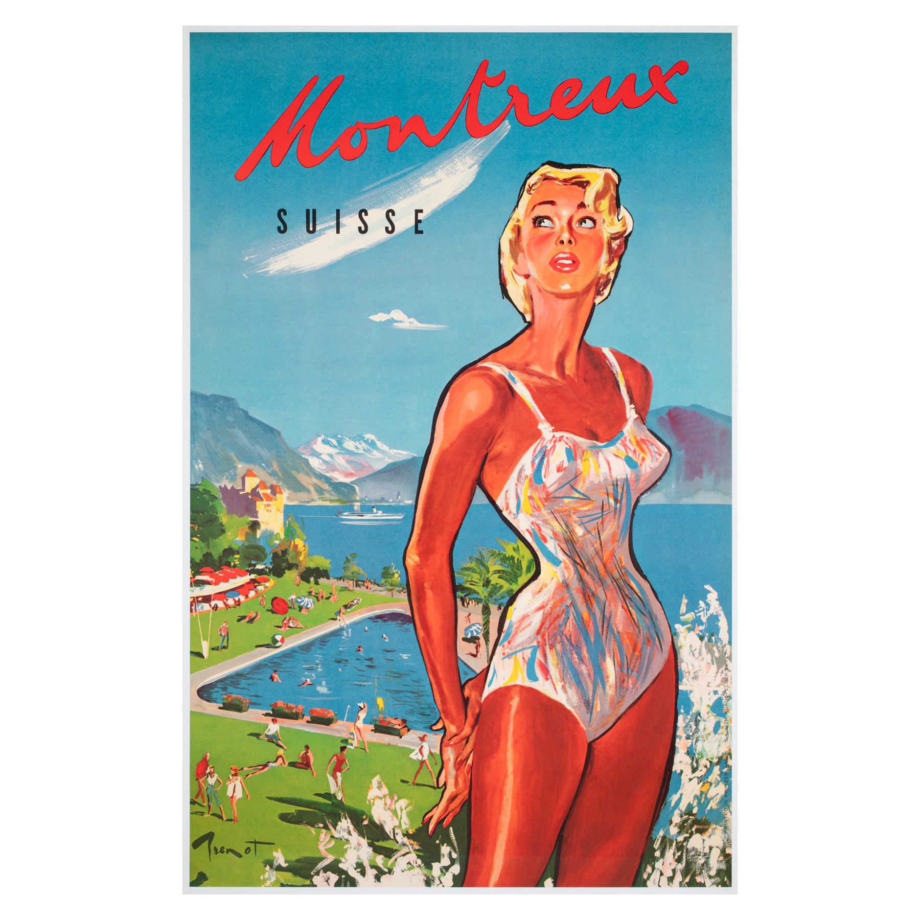 Poster pubblicitario di MONTREUX C1960S, RAYMOND Brenot