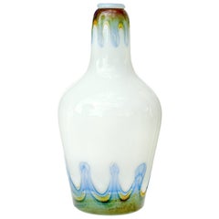 Barovier Toso Murano Opal White Chalcedony Italian Art Glass Pendant Lampshade