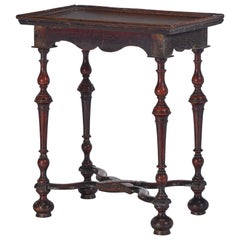 Important 17th Century William and Mary Oak Silver Table, Provenance Met Museum