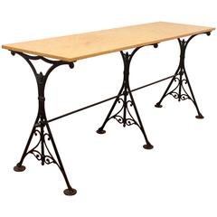 Marble Top Trestle Style Table 9