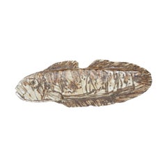 Fossilized Fish Sculpture by Taisto Kaasinen for Arabia
