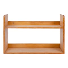 Estantería de pared de pino macizo de Borge Mogensen