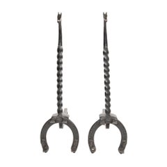 Pferde-Andirons mit Ursprung in den USA
