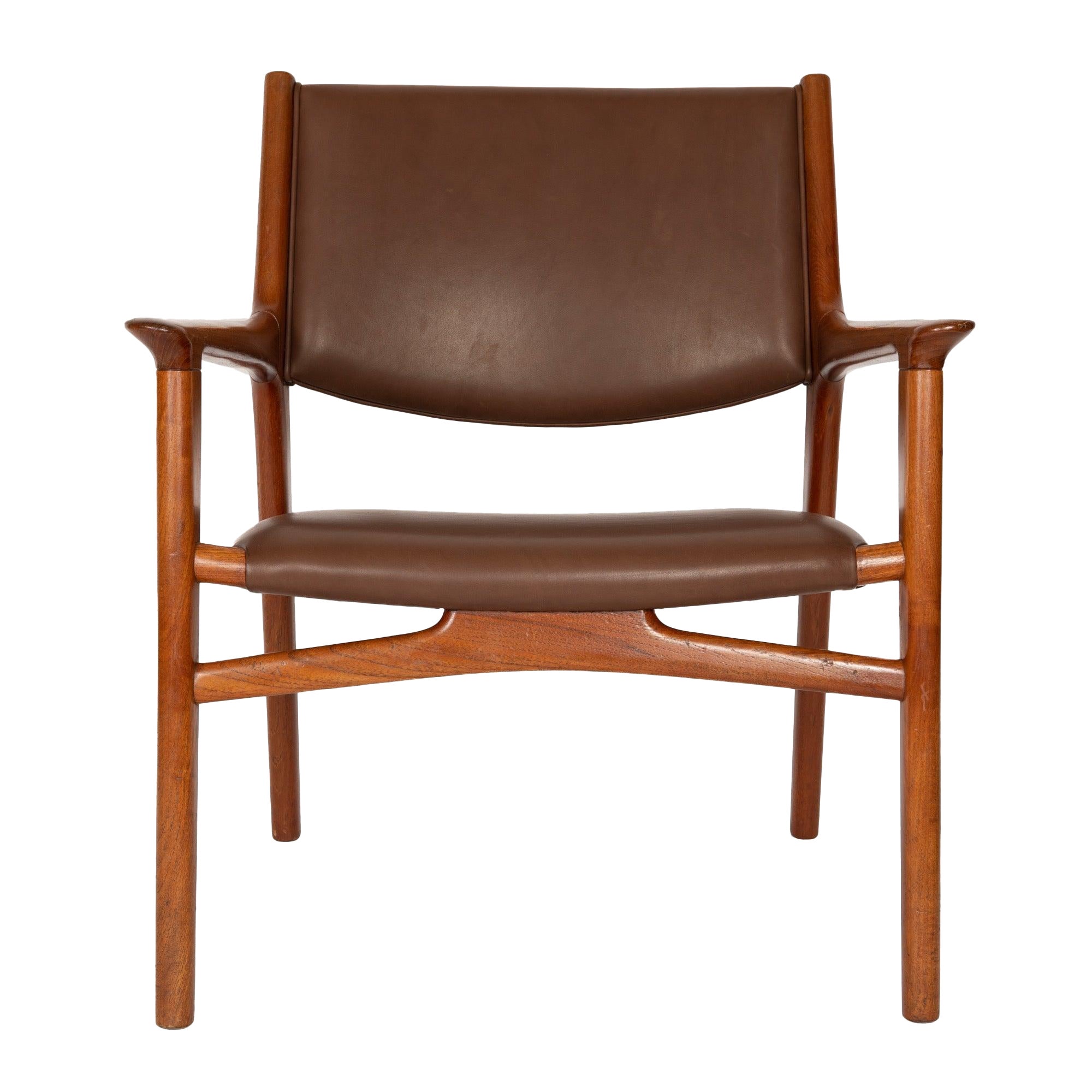 Teak Lounge Chair by Hans J. Wegner for Johannes Hansen, 1958
