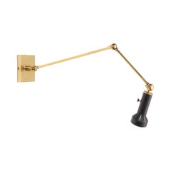 Articulating Brass Wall Lamp by Angelo Lelli for Arredoluce