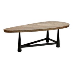 Dunbar Model 5218 travertine marble low table by Edward Wormley for Dunbar, 1952