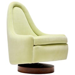 Ein drehbarer Klapp- und Fels-Sessel ohne Armlehne von Milo Baughman für Thayer Coggin Inc, 1960er Jahre
