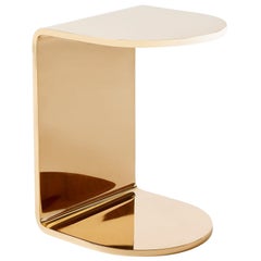 Half-Beam Side Table in Polished Bronze, 2015