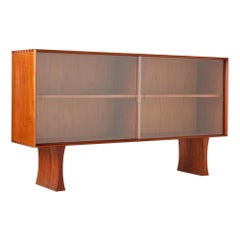 Teakholzschrank aus Glas von Johannes Aasbjerg, 1960er Jahre