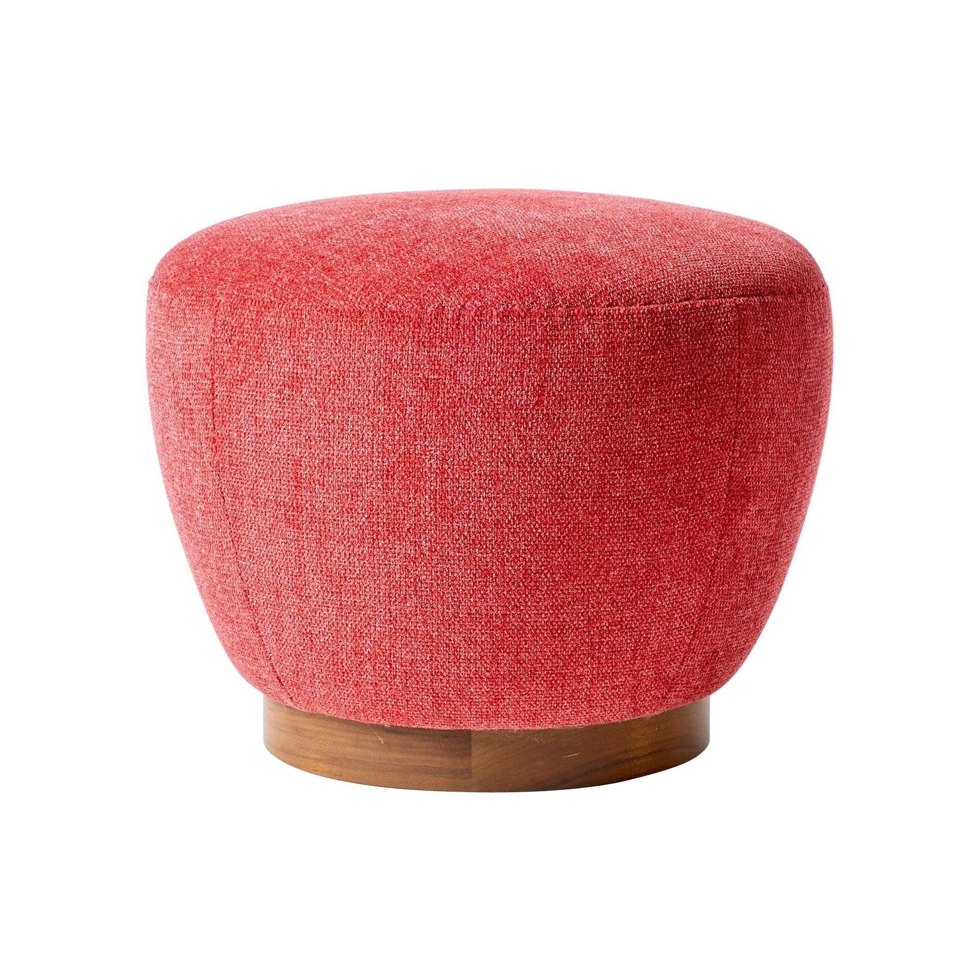 Walnut Base Upholstered Ottoman, 2019