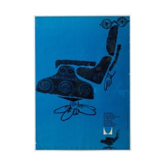 Eames 670 Lounge Chair póster vintage Atribuido a Irving Harper, años 60