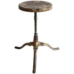 Antique American Metal Martini Table