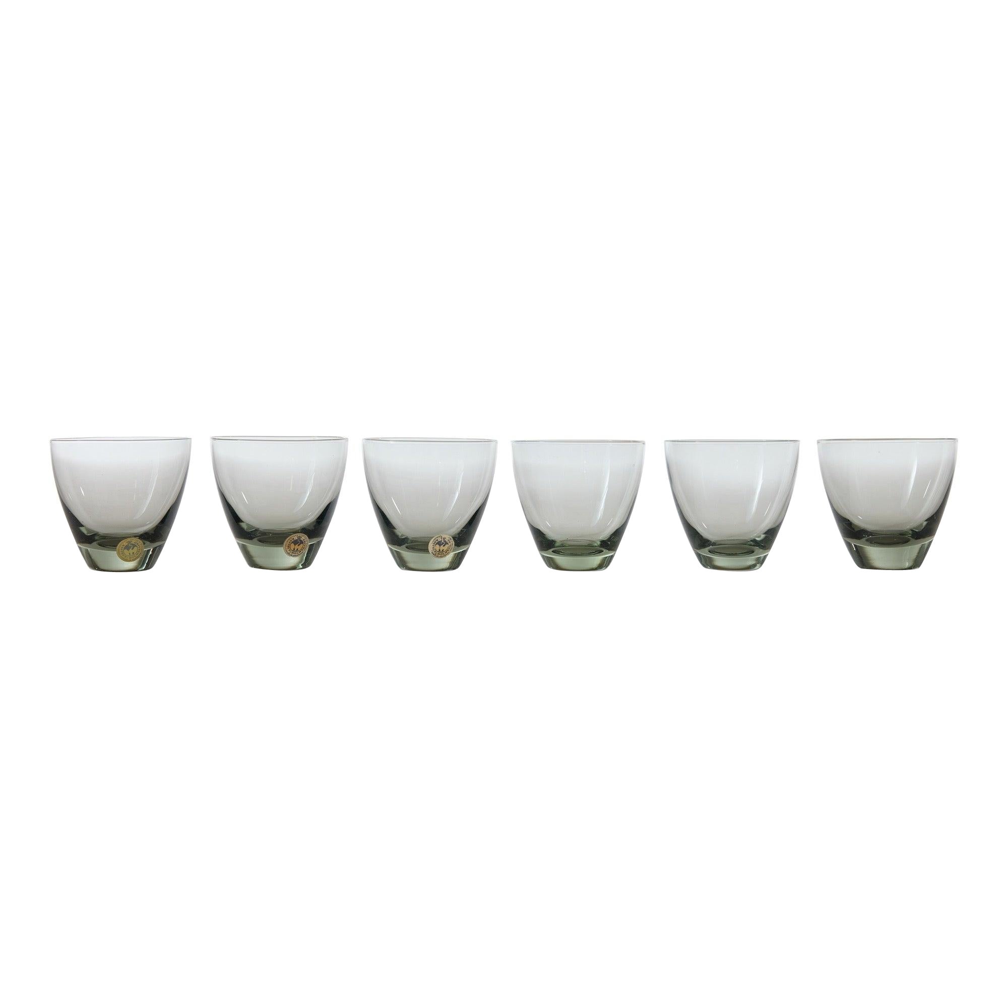 Vintage Smoke Glass Tumblers by Kastrup Holmegaard for Holmegaard