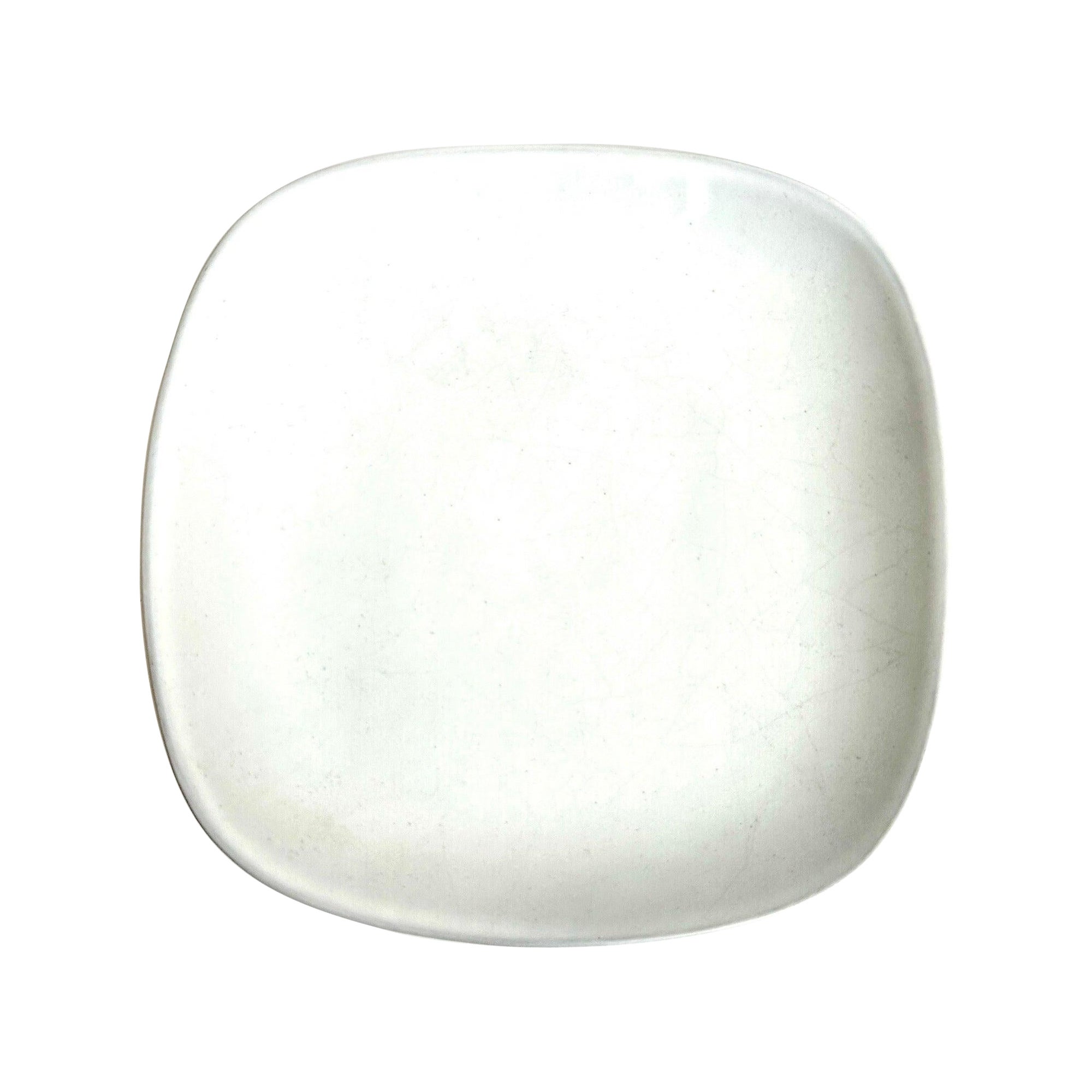 Satin White Bowl by Lee Rosen for Design Technics, 1960s For Sale