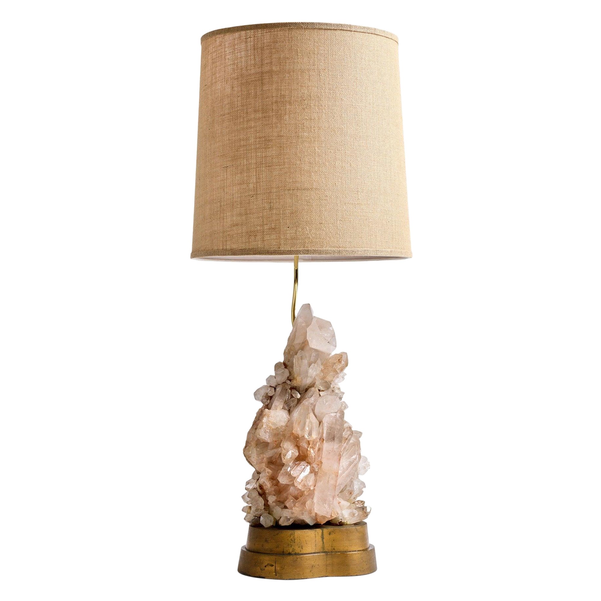 Quartz Crystal Table Lamp by Carole Stupell, 1950s