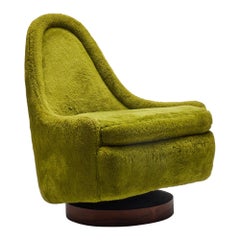 Ein drehbarer Klapp- und Fels-Sessel ohne Armlehne von Milo Baughman für Thayer Coggin Inc, 1960er Jahre
