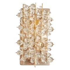 Cut Crystal Wall Lamp for J.L. Lobmeyr