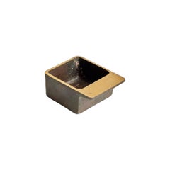 Patinated Brass Ashtray by Carl Aubock for Werkstätte