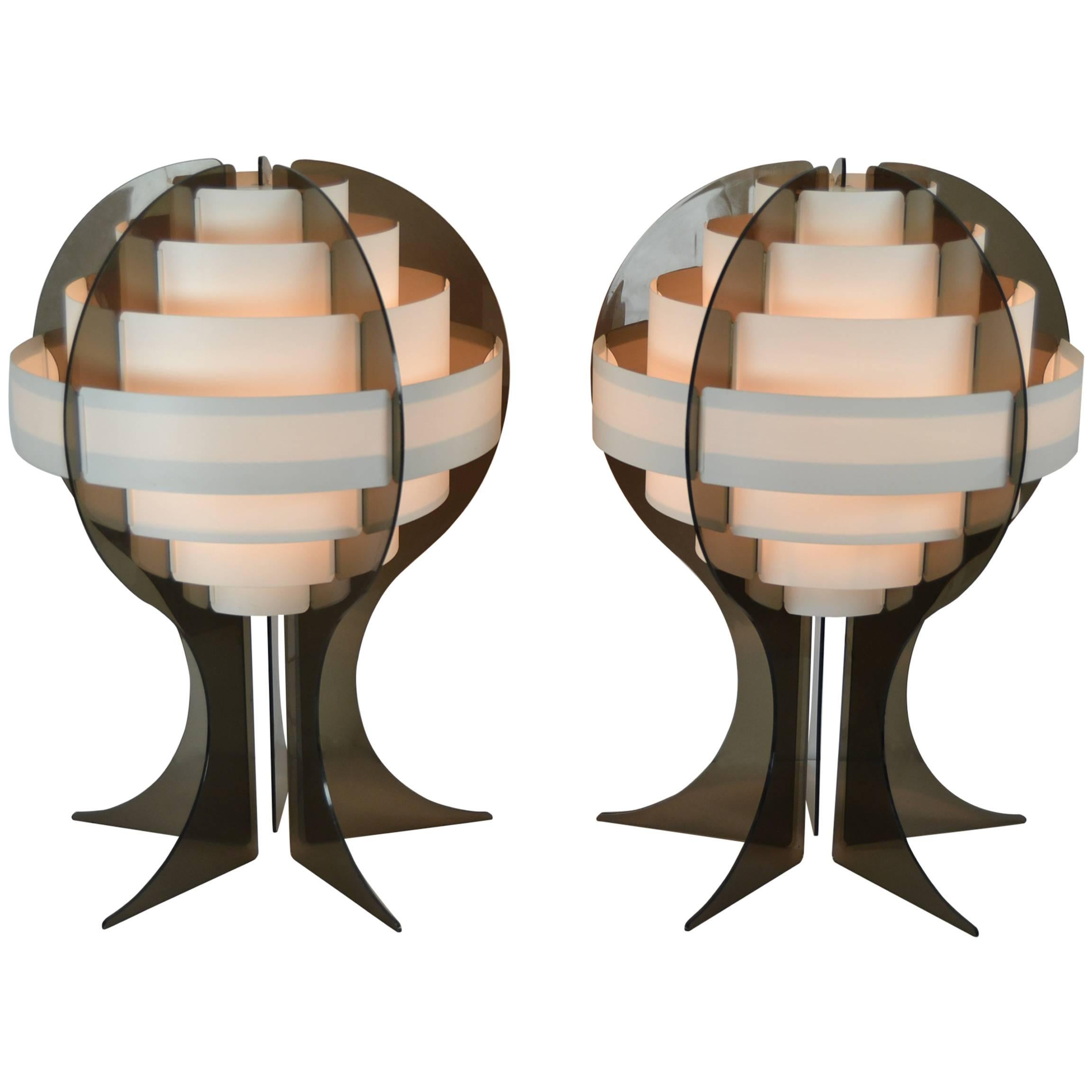Pair of Flemming Brylle & Preben Jacobsen Table Lamp, 1965